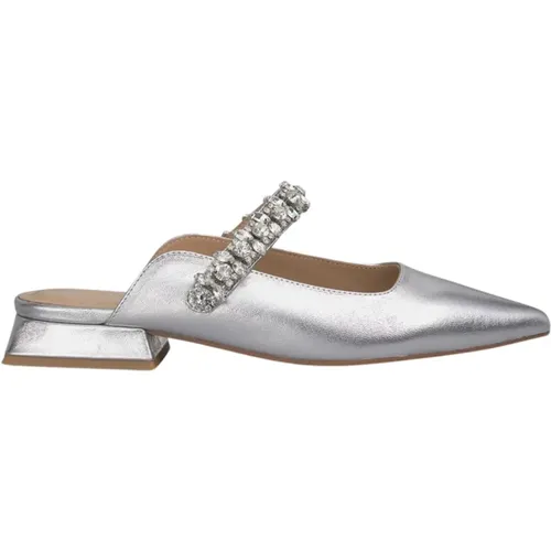 Jeweled Pointed Flat Mule , Damen, Größe: 38 EU - Alma en Pena - Modalova