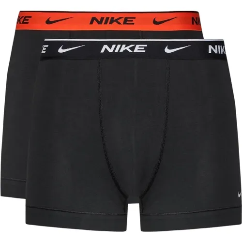 Schwarzes Boxer-Set mit Logo-Bund , Herren, Größe: S - Nike - Modalova