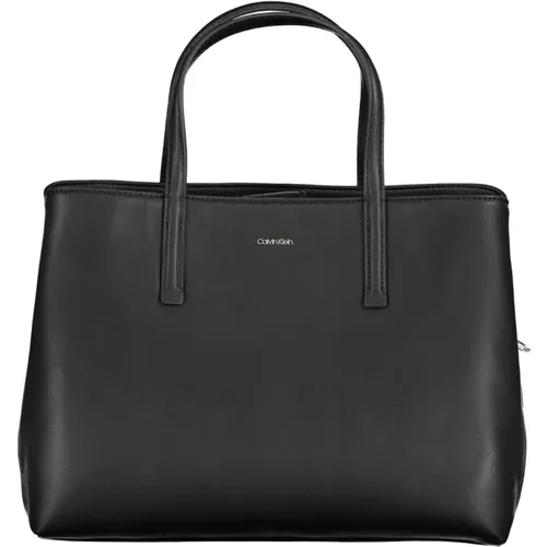 Schwarze Damenhandtasche mit abnehmbarem Riemen - Calvin Klein - Modalova