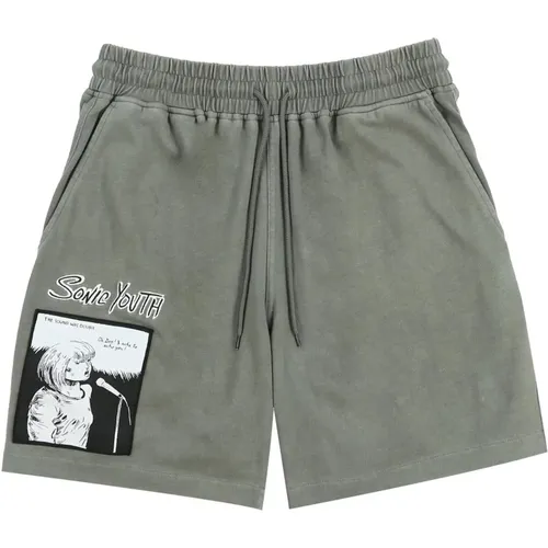 Cotton Shorts with Side Pockets and Elastic Waistband , male, Sizes: M, S, L - Pleasures - Modalova