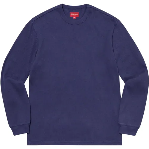 Limited Edition Thermal Washed Navy , male, Sizes: M, S - Supreme - Modalova