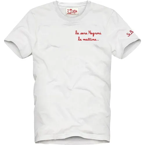 Weiße T-Shirts und Polos , Herren, Größe: 2XL - MC2 Saint Barth - Modalova