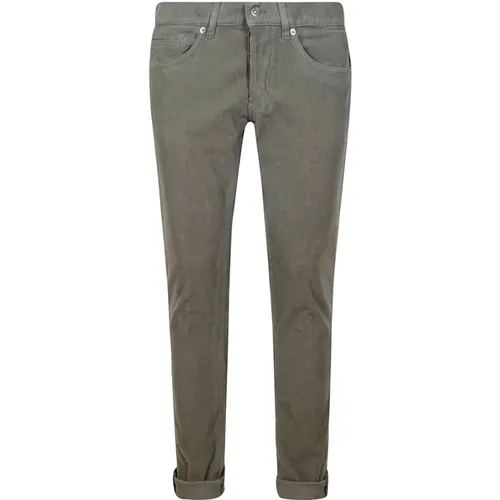 Corduroy Skinny Fit Jeans , male, Sizes: W30 - Dondup - Modalova
