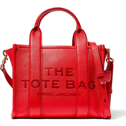Schwarze 'The Tote Bag' mit Logo,Rote Leder Mini Tote Handtasche - Marc Jacobs - Modalova