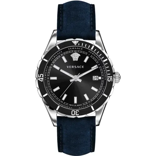 Elegant Swiss Men's Watch Hellenyium , male, Sizes: ONE SIZE - Versace - Modalova
