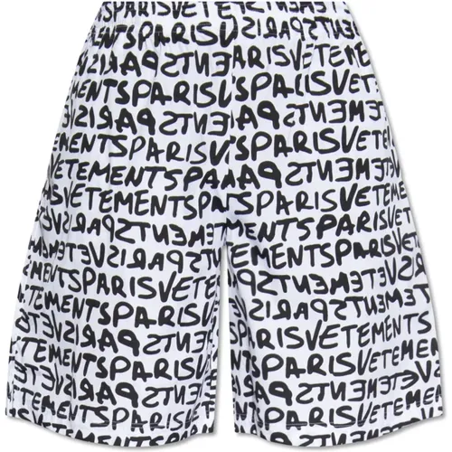 Shorts mit Logo , Herren, Größe: L - Vetements - Modalova