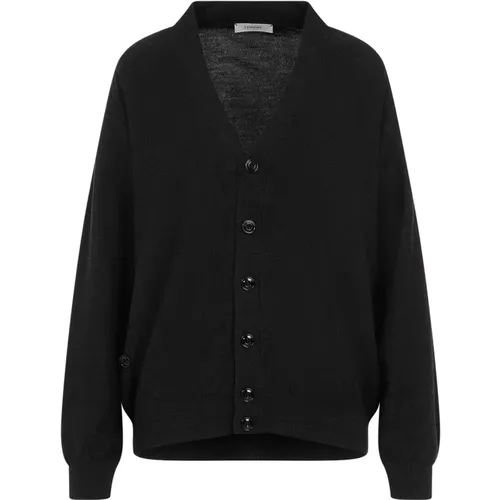 Grauer Twisted Cardigan Pullover , Damen, Größe: S - Lemaire - Modalova