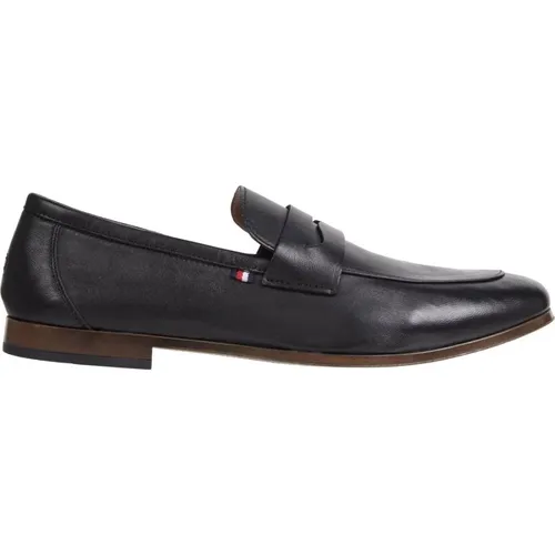 Schwarze Flex Loafer Schuhe , Herren, Größe: 43 EU - Tommy Hilfiger - Modalova