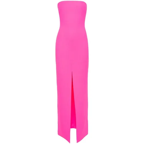 Hot Strapless Dress with Front Slit , female, Sizes: 2XS - Solace London - Modalova