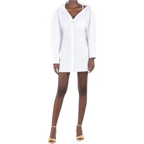 Asymmetrisches Mini-Hemd-Kleid , Damen, Größe: XS - Jacquemus - Modalova