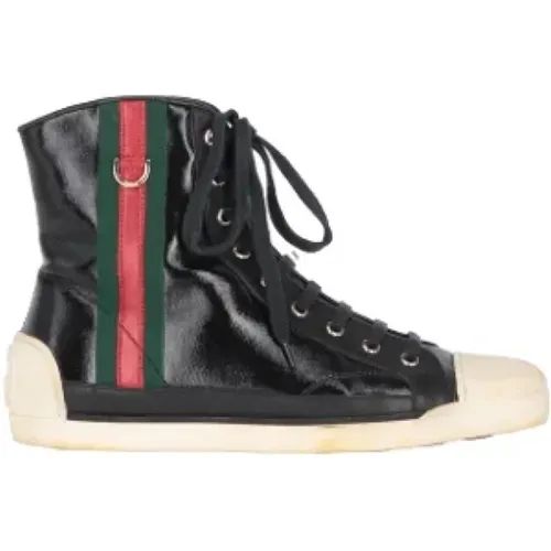 Pre-owned Leather sneakers , female, Sizes: 5 1/2 UK - Gucci Vintage - Modalova