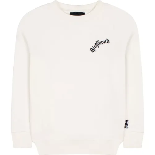 Rundhalsausschnitt Sweatshirt mit dekorativem Druck - John Richmond - Modalova