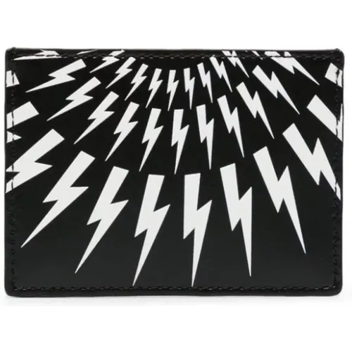 Thunderbolt Cardholder , male, Sizes: ONE SIZE - Neil Barrett - Modalova