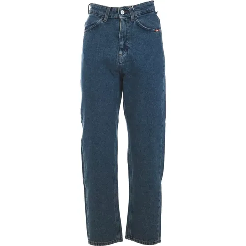 Stylish Stone Wash Denim Jeans , female, Sizes: W28, W31 - Amish - Modalova