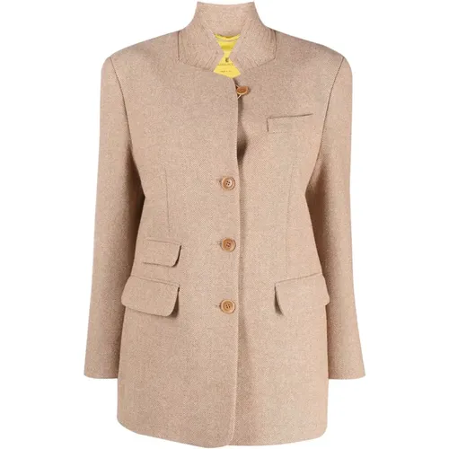 Elegant Single-Breasted Jacket , female, Sizes: S - Ermanno Scervino - Modalova