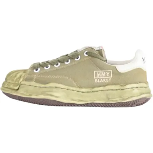 Canvas Sneakers with Embroidered Logo , male, Sizes: 7 UK - Mihara Yasuhiro - Modalova