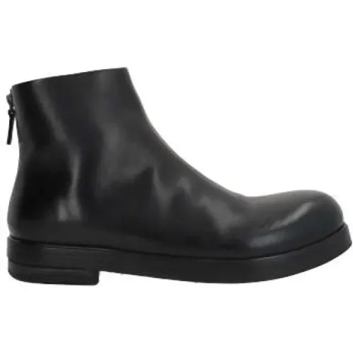 Leather Zipper Boots , male, Sizes: 7 UK, 9 UK, 11 UK, 8 1/2 UK, 10 UK, 9 1/2 UK, 6 UK, 5 UK, 8 UK, 7 1/2 UK - Marsell - Modalova