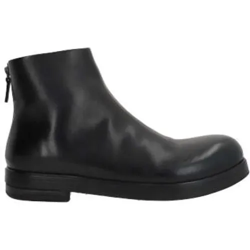 Leather Zipper Boots , male, Sizes: 7 UK, 9 UK, 8 1/2 UK, 10 UK, 6 UK, 8 UK, 7 1/2 UK - Marsell - Modalova