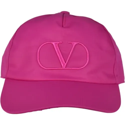 Herren Luxus-Kappe - Rosa Valentino-Kappe mit Logo - Valentino Garavani - Modalova