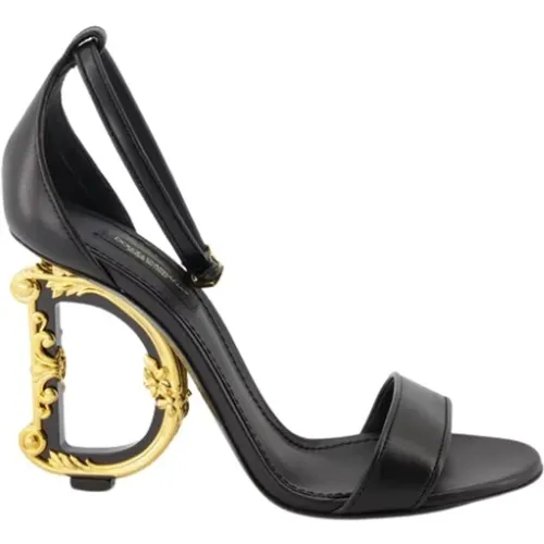 Baroque Sandals , female, Sizes: 4 UK, 6 UK - Dolce & Gabbana - Modalova