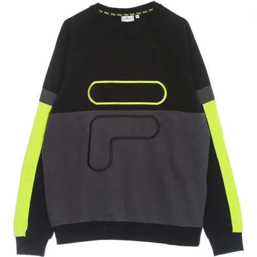 Blockierter Crew Sweatshirt Leichter Frühlingsstil - Fila - Modalova