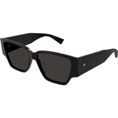 Designer Sonnenbrille Bv1285S Schwarz,Sonnenbrille,/Grey Sunglasses Bv1285S - Bottega Veneta - Modalova