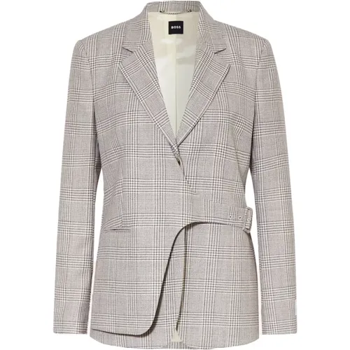 Tailored Fit Wool Blazer , female, Sizes: S, M - Hugo Boss - Modalova