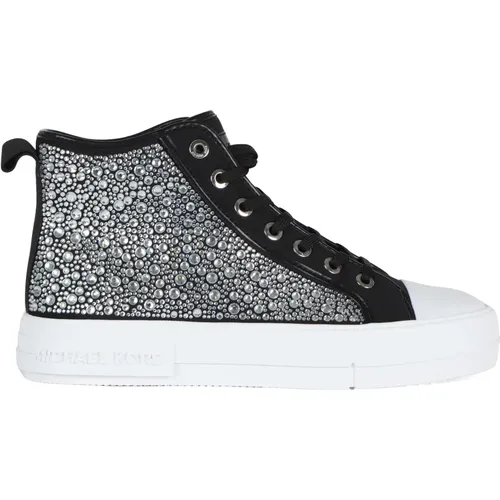 Hohe EVY Sneakers mit Strass , Damen, Größe: 40 EU - Michael Kors - Modalova