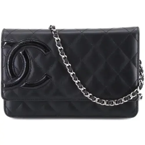 Pre-owned Leather Chanel Wallet on Chain , unisex, Sizes: ONE SIZE - Chanel Vintage - Modalova