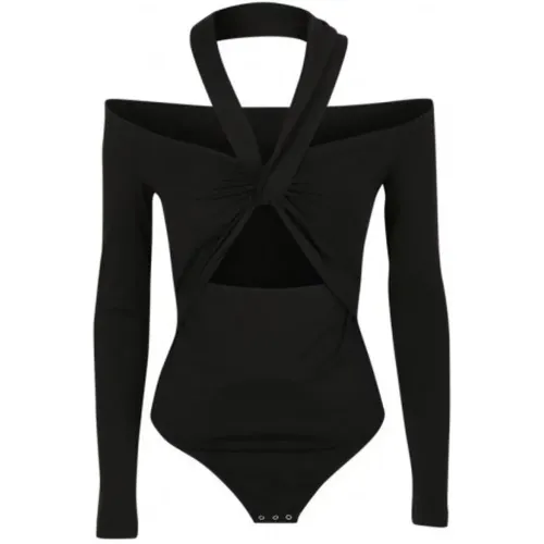 Luxuriöser Twist Cutout Bodysuit , Damen, Größe: 2XS - alexander mcqueen - Modalova