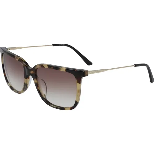 Fashion Sunglasses Gradient Havana , female, Sizes: 55 MM - Calvin Klein - Modalova