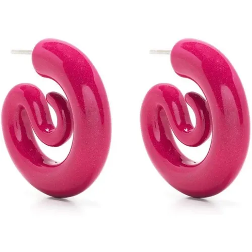 Cherry Serpent Hoops , female, Sizes: ONE SIZE - Panconesi - Modalova