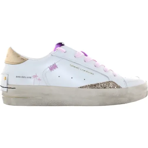 Stylish Low-Top Sneakers , female, Sizes: 3 UK - Crime London - Modalova