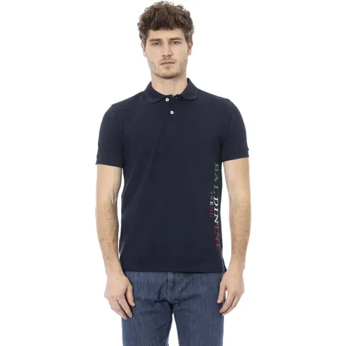 Short Sleeve Polo Shirt with Front Embroidery , male, Sizes: 2XL, XL, S, 4XL, M, L, 3XL - Baldinini - Modalova