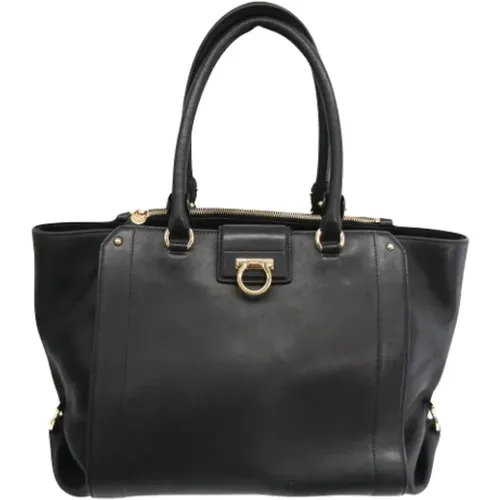 Pre-owned Leder Schultertasche , Damen, Größe: ONE Size - Salvatore Ferragamo Pre-owned - Modalova