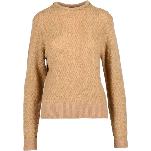 Weicher Strickpullover Mix , Damen, Größe: L - pinko - Modalova