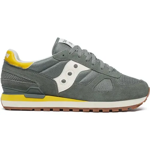 Shadow Sneaker Agave/Yellow , male, Sizes: 7 UK, 11 UK, 9 UK, 10 UK, 6 1/2 UK, 8 UK, 6 UK - Saucony - Modalova