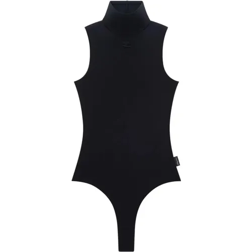 High-Neck Bodysuit , female, Sizes: L, M - Courrèges - Modalova