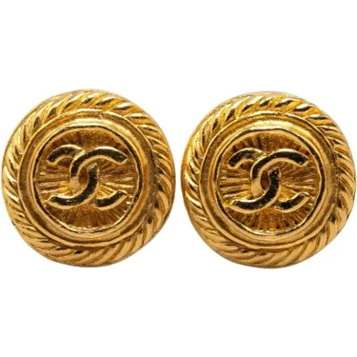 Pre-owned Metal earrings , female, Sizes: ONE SIZE - Chanel Vintage - Modalova