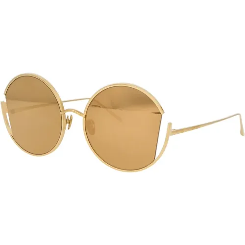 Stylish Quarry Sunglasses for Summer , female, Sizes: 59 MM - Linda Farrow - Modalova