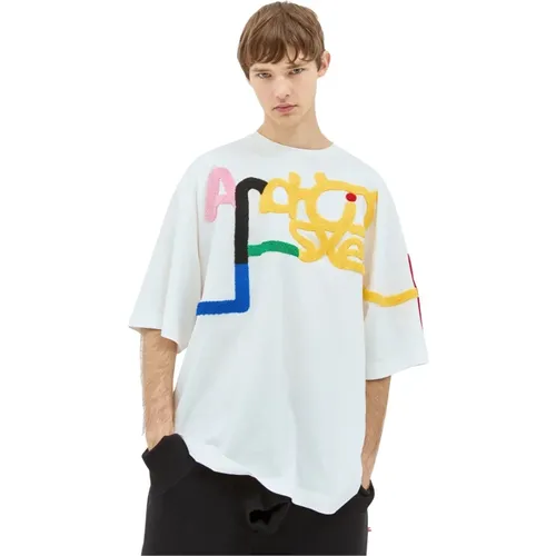 Baumwoll-Jersey Android T-Shirt - Walter Van Beirendonck - Modalova