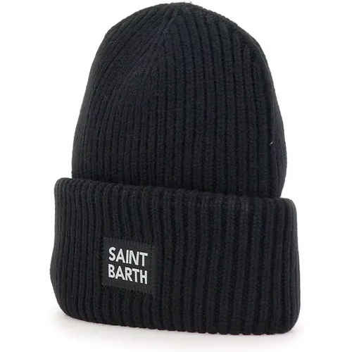 Wool Cashmere Ribbed Cap , male, Sizes: ONE SIZE - MC2 Saint Barth - Modalova