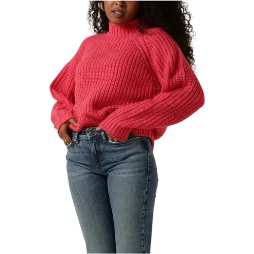 Rosa Heavy Knit Top Pullover , Damen, Größe: 2XL - Notre-v - Modalova