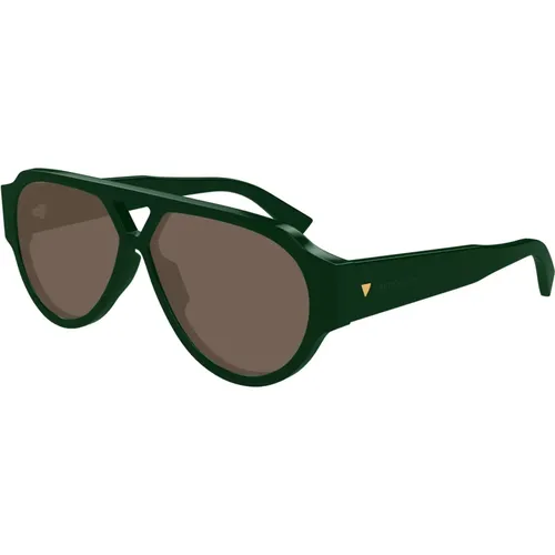 Stylische Sonnenbrille Bv1318S Farbe 003 , Herren, Größe: 59 MM - Bottega Veneta - Modalova