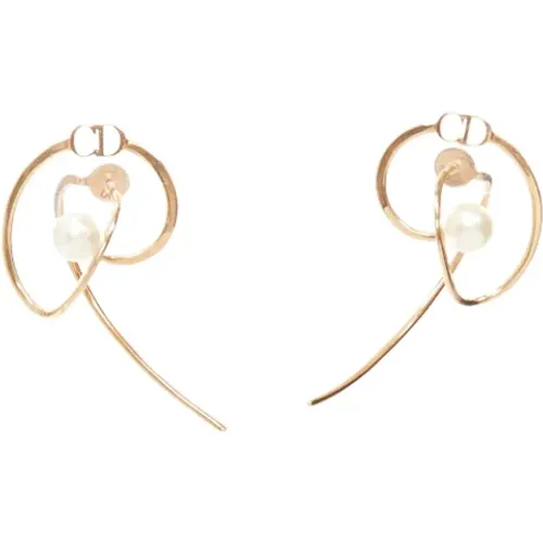 Pre-owned Metal earrings , female, Sizes: ONE SIZE - Dior Vintage - Modalova