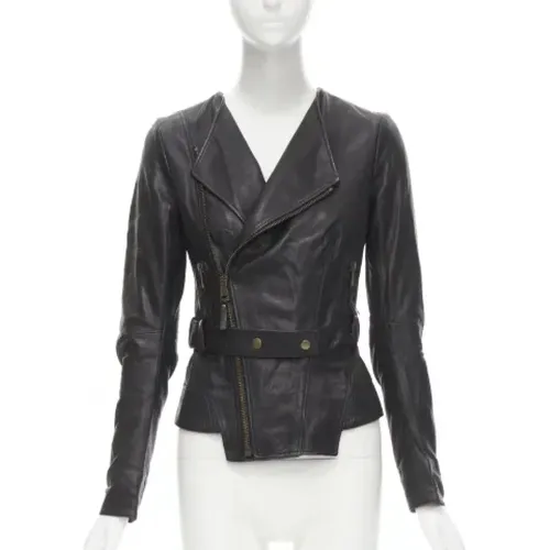 Pre-owned Leder outerwear , Damen, Größe: S - Balenciaga Vintage - Modalova