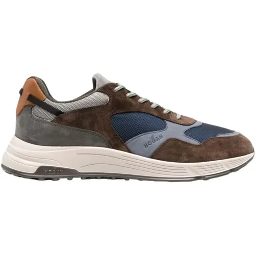Multicolour Panel Low-Top Sneakers , male, Sizes: 6 1/2 UK, 6 UK, 9 1/2 UK, 10 UK, 7 UK, 8 1/2 UK, 9 UK, 7 1/2 UK - Hogan - Modalova