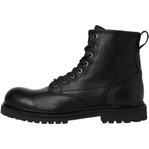 Lederstiefel für Herren , Herren, Größe: 43 EU - jack & jones - Modalova