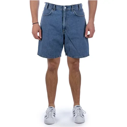 Bernie 5 Taschen Loose Fit Blau Bermuda-Shorts , Herren, Größe: W32 - Amish - Modalova