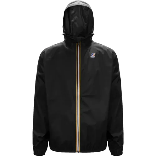 Schwarze Wasserdichte Windjacke - K-way - Modalova